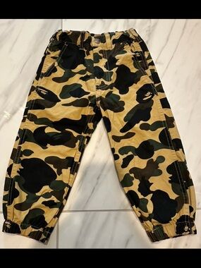 bape kids camo pant size：110cm
